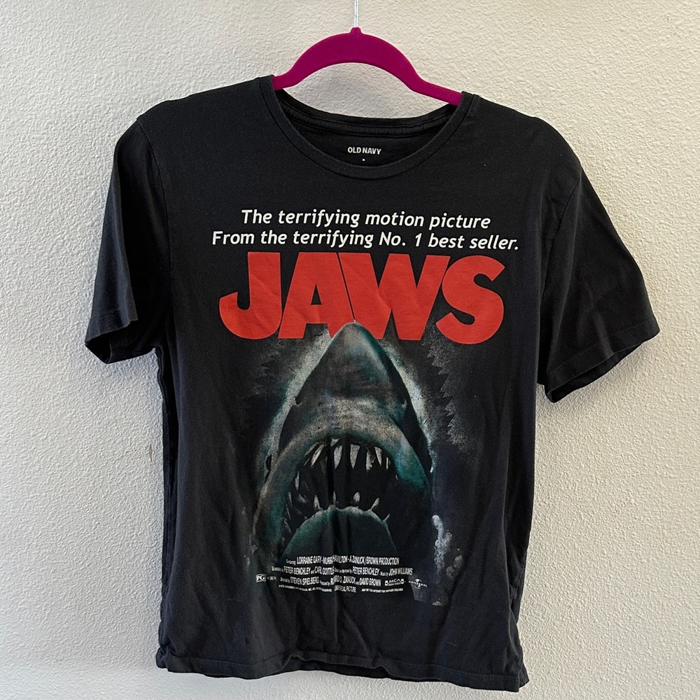Old Navy Black Jaws Graphic Tee